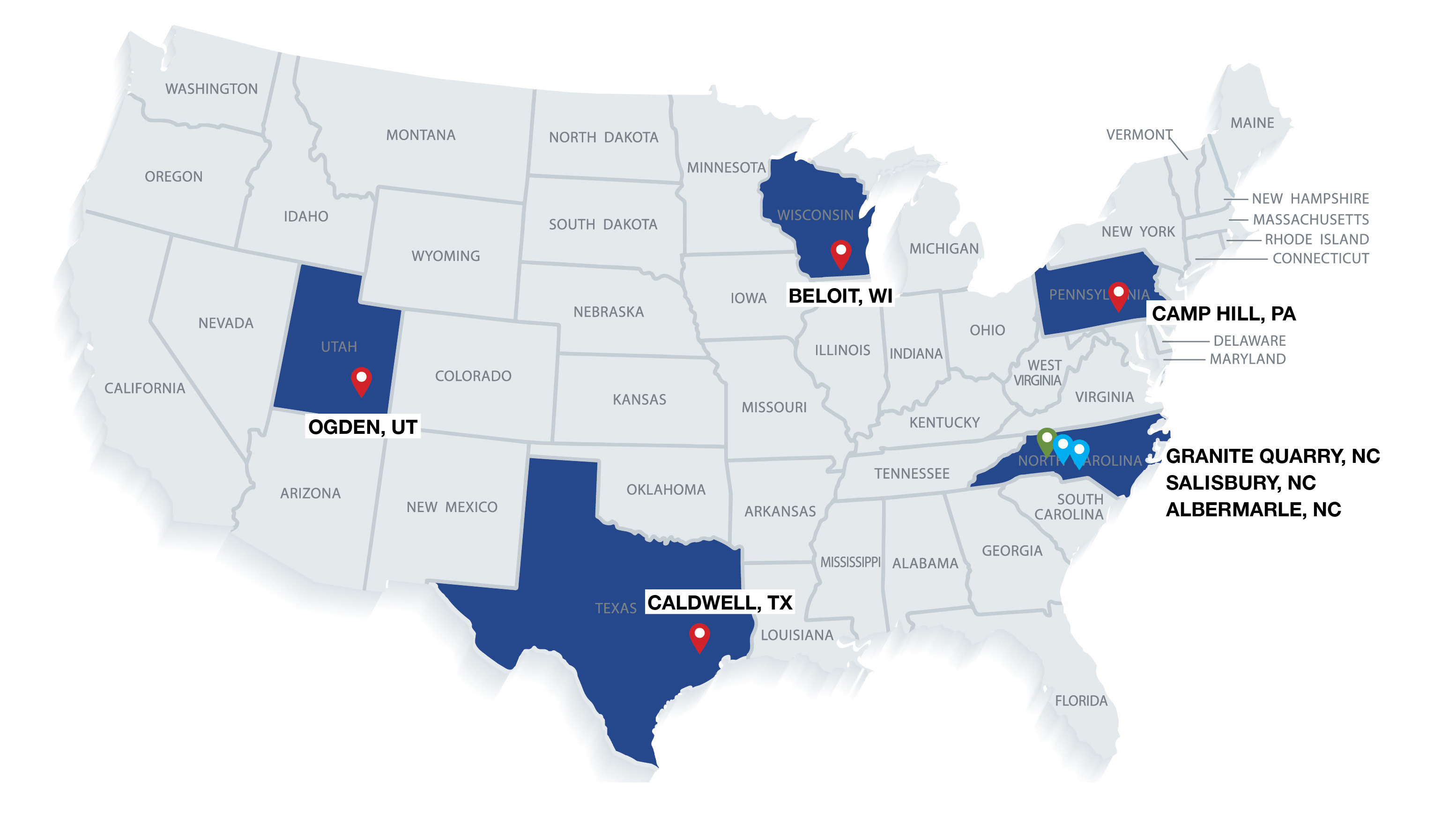 Our locations and warehouses